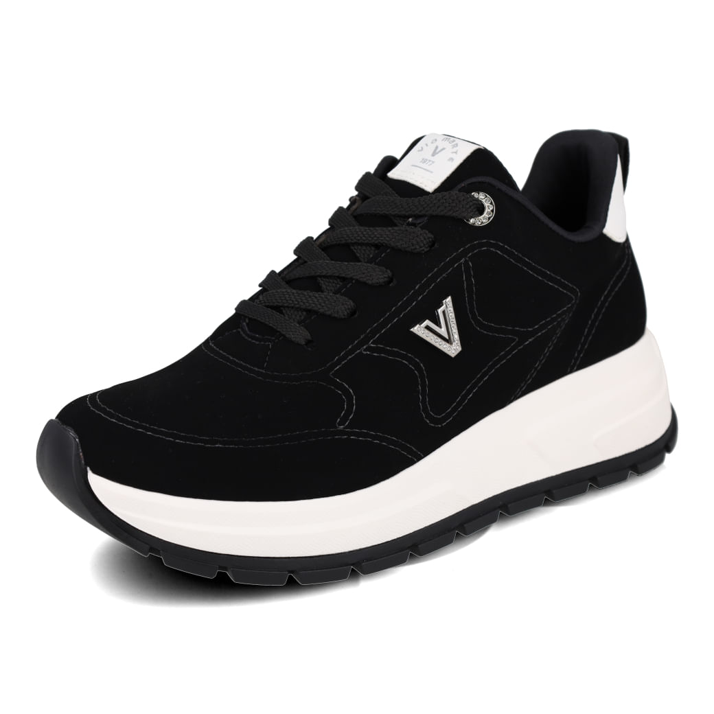 Via Marte Tenis Casual 242-013-09 Preto-Milk Sint_8__19